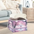 thumbnail image 4 of IAUYY 42*32*30cm Storage Bin with Lid Storage Boxes with Handles,300D Oxford Fabric+Hollow Board Applicable to Clothes Storage Office Storage,Soft and Purple, 4 of 6