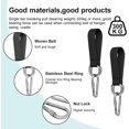 thumbnail image 5 of 2 x Fixation de Swing - Support de hamac - Chaise suspendue - Corde de chaise suspendue - 28 cm - avec 2 mousquetons et 2 anneaux en D, 5 of 5