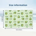 thumbnail image 2 of Green Avocado Bath Towel, Highly Absorbent towels for bathroom Quick Drying Microfiber Bath Towels for Body, Soft Shower Towels for Sport, Yoga, SPA, Gym 27x55in, 2 of 5