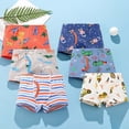 thumbnail image 2 of LRen Boys Underwear 5T Boys Underwear Soft Animal Print Briefs Comfortable Stretch Waistband For Daily Wear And Activities 6PCS, 2 of 3