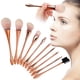 thumbnail image 5 of Cosmetic Brush, Nylon Hair Rose Gold 10Pcs Makeup Brushes, For Home Nail Salon, 5 of 8