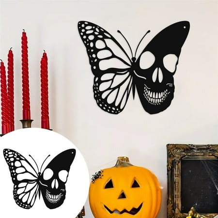 

Clearance Deals!Crcmjuhgsa Ornaments Halloween Decorations Indoors Outdoor Halloween Metal Skeleton Walls Patio Living Room Hangers Decorative Artwork Fall Home Decor
