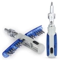 thumbnail image 2 of Multi Angle Bidirectional Ratchet Screwdriver Set 15 in 1 Torx Magnetic Screw Driver Bit C1665, 2 of 7