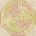 thumbnail image 1 of Ahgly Company Machine Washable Indoor Square Transitional Khaki Gold Area Rugs, 5' Square, 1 of 7