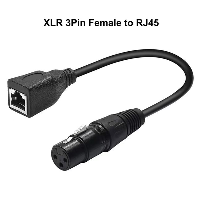 Converter Cable,Female To Pin Male To Cable To Network Cable Adapter Converter Pin Female 3 Pin Converter Cable Rj45 Cable-xlr Pin Cable Rj45 Female Cable-xlr Ethernet Rj45 Female Pin Cable