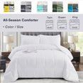 thumbnail image 6 of BednLinens 3 Piece Reversible White Down Alternative Comforter Set Twin, 6 of 6