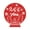 Red, variant on Vinyl Wall Art Decal - Let It Snow - 18.5" x 17" - Inspiring Lovely Christmas Snow Ball Design Holyday Season Sticker For Living Room Doors Windows Storefront School Coffee Shop Decor