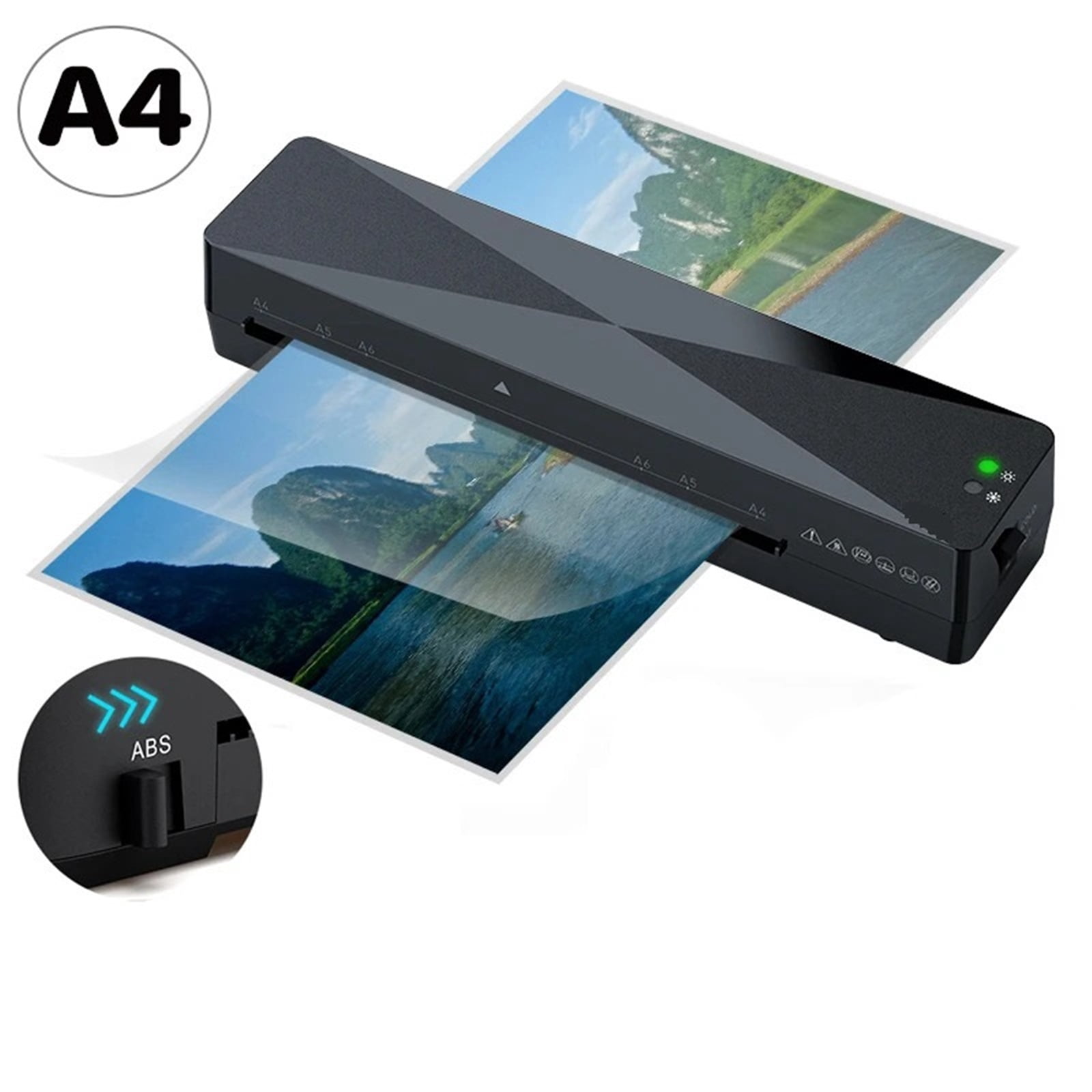 Office Hot And Cold Laminator Machine For A4 Document Photo Blister Packaging Plastic Film Roll Laminator