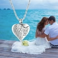 thumbnail image 6 of Love Heart Urn Necklace for Ashes Keepsake Memorial Cremation Jewelry Stainless Steel Angel Wing Ashes Holder Memorial Gift for Loss of Father/Mother/Pet, 6 of 6