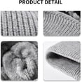 thumbnail image 4 of Winter Soft Beanie hat with Pompom Knit Slouchy Beanie Warm Knit Skull Cap for Women, for Adult and Kids, 4 of 5