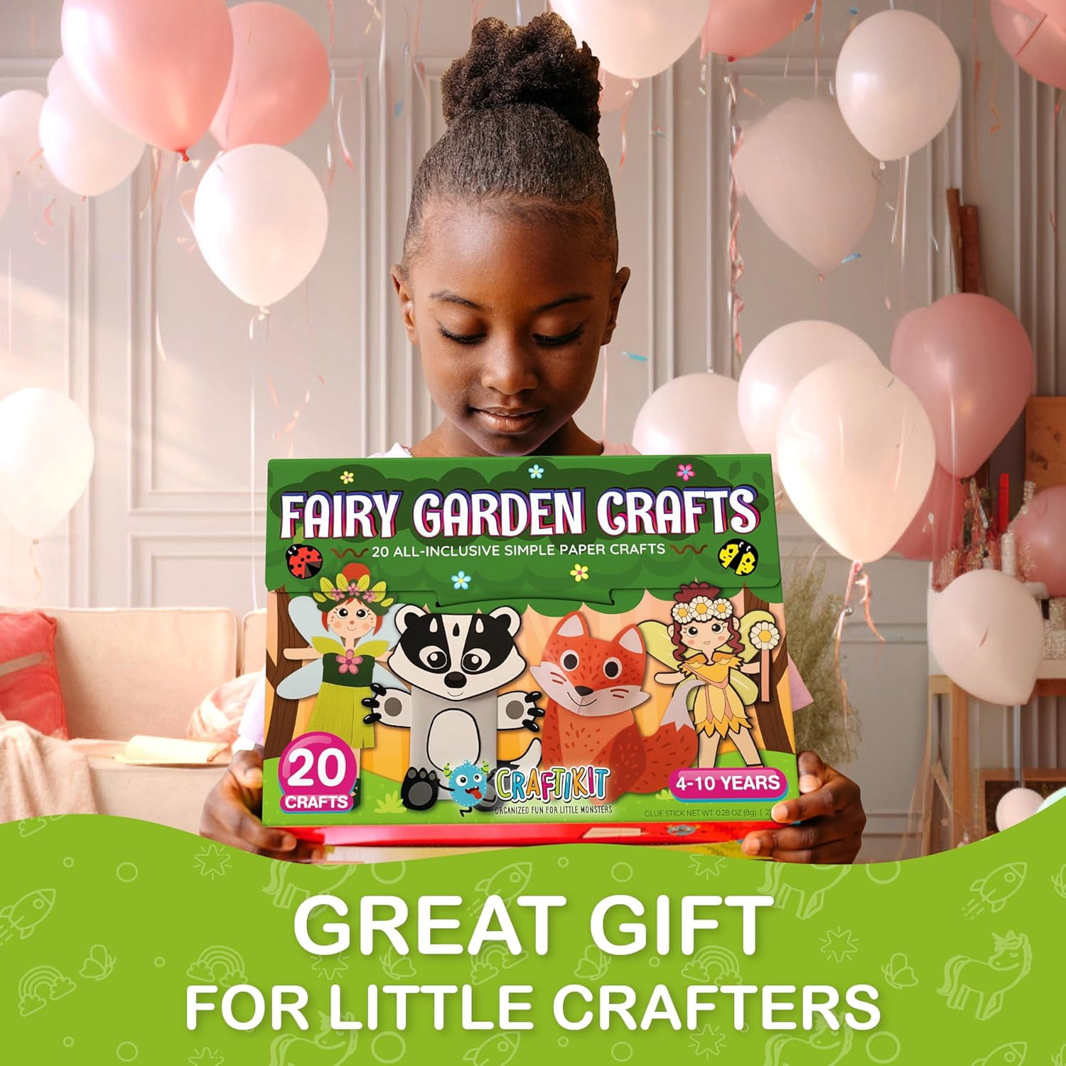 Craftikit Fairy Garden Arts and Crafts Kit for Ages 4 to 10