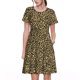 thumbnail image 1 of Easygdp Leopard2 para Vestido Transpirable de Mujer, Vestido Suelto de Manga Corta con Pliegues y Bolsillos para el Verano, 1 of 6