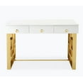 thumbnail image 6 of TOV Furniture Audrey White Lacquer Desk, 6 of 10