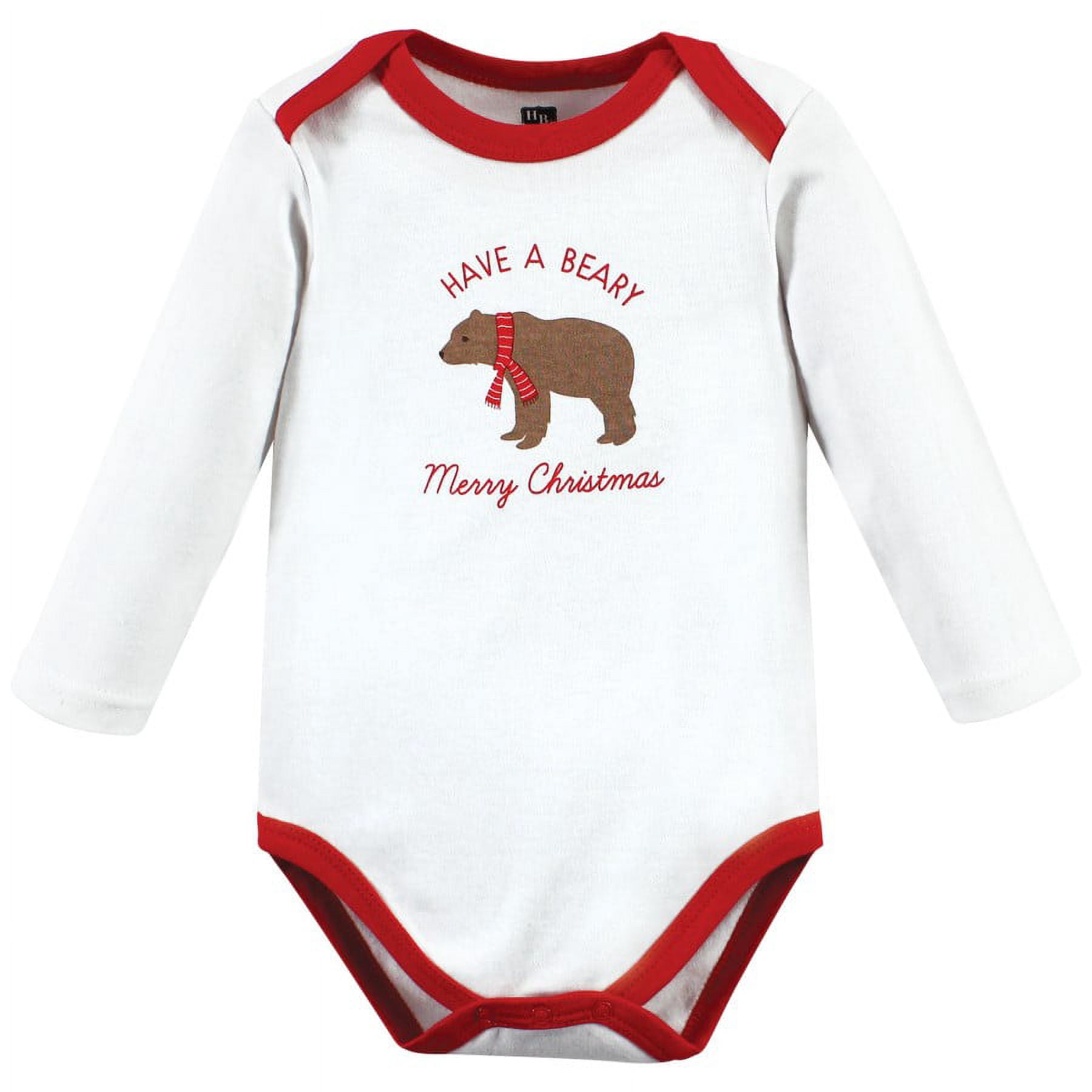 Hudson Baby Cotton Long-Sleeve Bodysuits, 3- Pack, Newborn- 24 Months