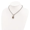 thumbnail image 4 of Sterling Silver 16in Gold 16in-Plated CZ Necklace, 4 of 5