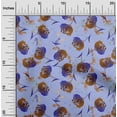 thumbnail image 2 of oneOone Polyester Spandex Orange Fabric Florals Fabric For Sewing Printed Craft Fabric By The Yard 56 Inch Wide, 2 of 6