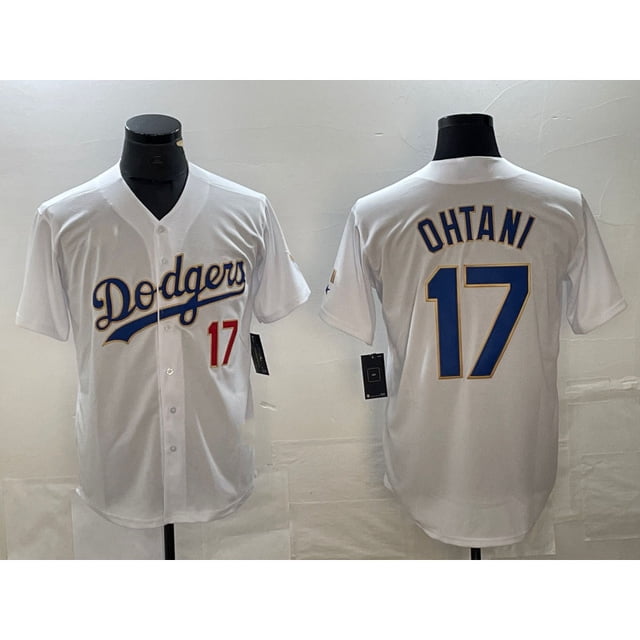 Maillot de Baseball MLB Dodgers 17# OHTANI Édition Élite Maillot Brodé Los Dodgers
