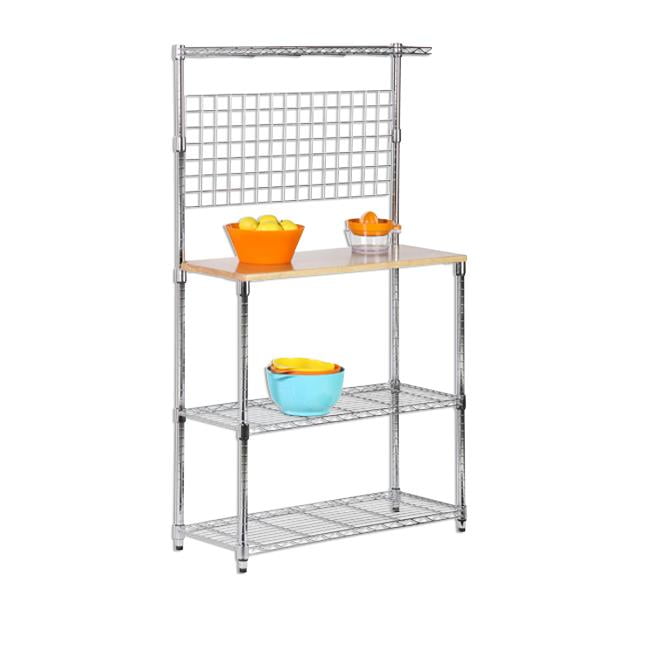 Chrome 2 Shelf Urban Bakers Rack