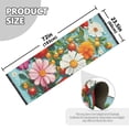 thumbnail image 5 of Yayeee Runner Rug for Bedroom 2'x6' Machine Washable Hallway Non Slip Mat, Pink Floral Tomatoes, 5 of 8