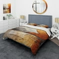 thumbnail image 1 of Designart "Grey And Orange Geological Wonders" Abstract Collages Bedding Covert Set - Dams Grey Abstract Bed Set With 1 Sham, 1 of 6