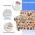 thumbnail image 6 of XYZCANDO Pumpkin Turkey Stretch Armchair Sofa Slipcover for 1 Cushion Couch, 1-Piece Couch Sofa Cover Furniture Protection Soft with Elastic Bottom for Kids, Pets, 6 of 6