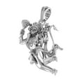 thumbnail image 3 of Sterling Silver (92.5% purity) God Hanuman (Big Size) Pendant for Men Pure Silver Lord Bajrang Bali Locket for Good Health & Wealth INCLUDING Silver Chain, 3 of 3