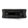 thumbnail image 4 of Edward Mirell Titanium Black Ti Polished Concave 9mm Band, 4 of 7
