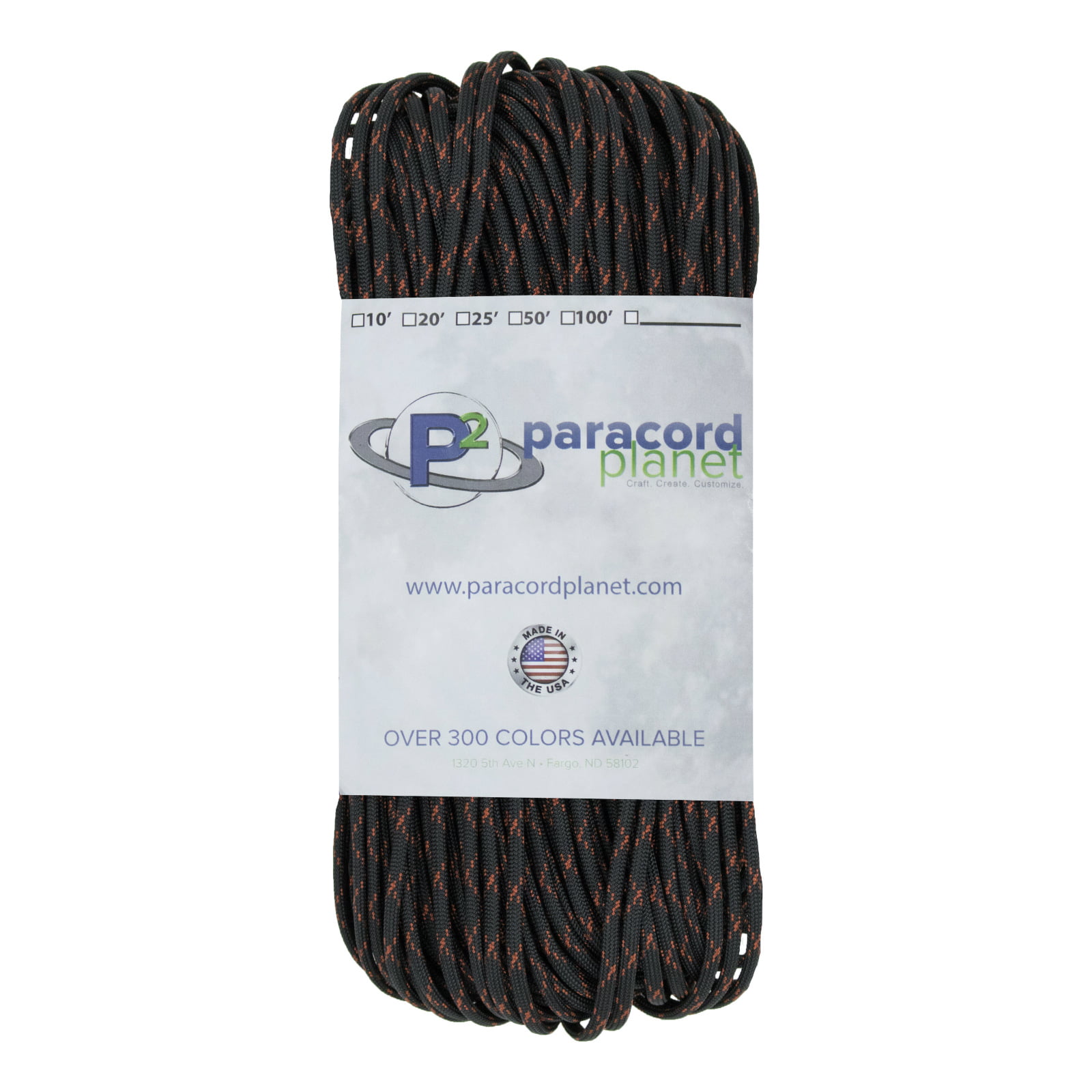 PARACORD PLANET Nylon Mil Spec Parachute 550 Cord Type III 7 Strand Paracord Over 200 Colors 10-1000 Choices 