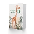 thumbnail image 2 of 12th Birthday Card Cute Fun Giraffe Today You Are Age 12 Year Old Child For Son Daughter Girl Boy Happy Card, 2 of 3