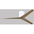 thumbnail image 5 of Eliza-H 3-blade ceiling mount paddle fan in Gloss White finish with gray ash ABS blades., 5 of 7