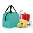 thumbnail image 6 of Lsque Turquoise Glitter Pattern Lunch Bag Women/Men Insulated Lunch Box,Small Leakproof Cooler Food Lunch Containers Reusable High Capacity Lunch Tote Bags, 6 of 6