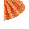 thumbnail image 4 of Qiylii Baby Girls Smocked Dot Print Summer Outfit Cold-shoulder Crop Tops + Tiered Skirt, 4 of 6