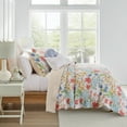 thumbnail image 3 of Levtex Home - Radella Quilt Set - Twin Quilt and One Standard Sham - Floral - Red, Yellow, Blue, Teal, Green, White - Quilt (68x86in.) and Sham (20x26in.) - Reversible - Cotton, 3 of 4