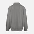 thumbnail image 5 of Hueook Tops for Women Mock Turtleneck Sweatshirt Fitted Tees Women Casual Loose Turtleneck Long Sleeve Pullover Solid Blouse Sweatshirt Tops Dark Gray M, 5 of 6