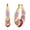 Yellow, variant on Multi Enameled Hoop Earrings in ION Plated Yellow Gold Stainless Steel