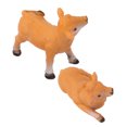 thumbnail image 4 of Cattle Figurine, Lifelike Look Strong Durable Calf Statue 2 Pieces  for Office, 4 of 8