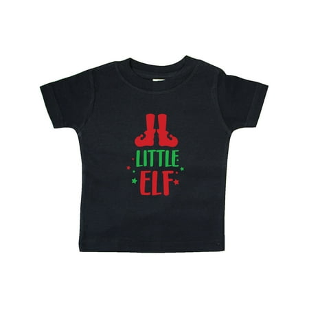 

Inktastic Little Elf Elf Shoes Christmas - Red Green Gift Baby Boy or Baby Girl T-Shirt