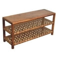 thumbnail image 5 of Lesuto Regency Woven Chestnut 2 slot Shoe Rack - Nordic Style, Wood, 0 Drawers, 5 of 9