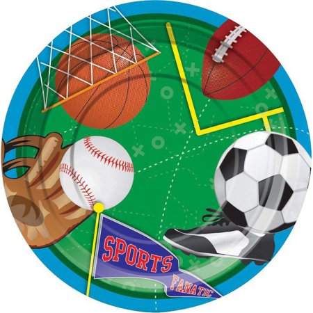 Sports Party 7  Dessert Plates  24ct  Great for Birthday Parties