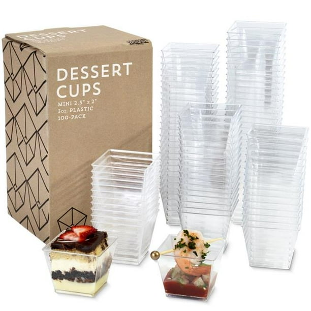 Brybelly KDCT102 3 oz Mini Dessert Cups, Pack of 100