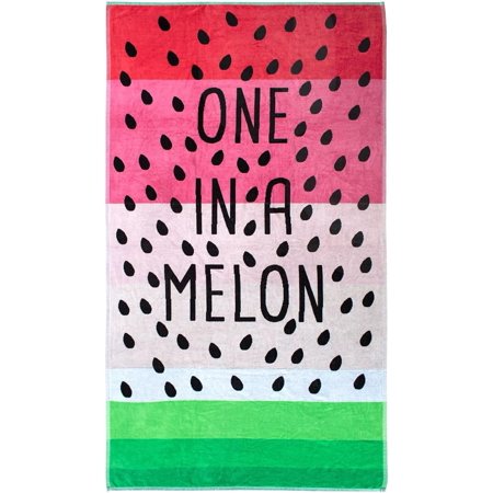 Adult Beach Towel  40  x 72  100% Cotton (Assorted Colors) (Melon)