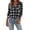 11# Black, variant on Flannel Shirt Women Plaid Long Sleeve Button Down Tops Work Blouse 2026 Fall Winter Clothes Retro Solo Layered Travel Wear