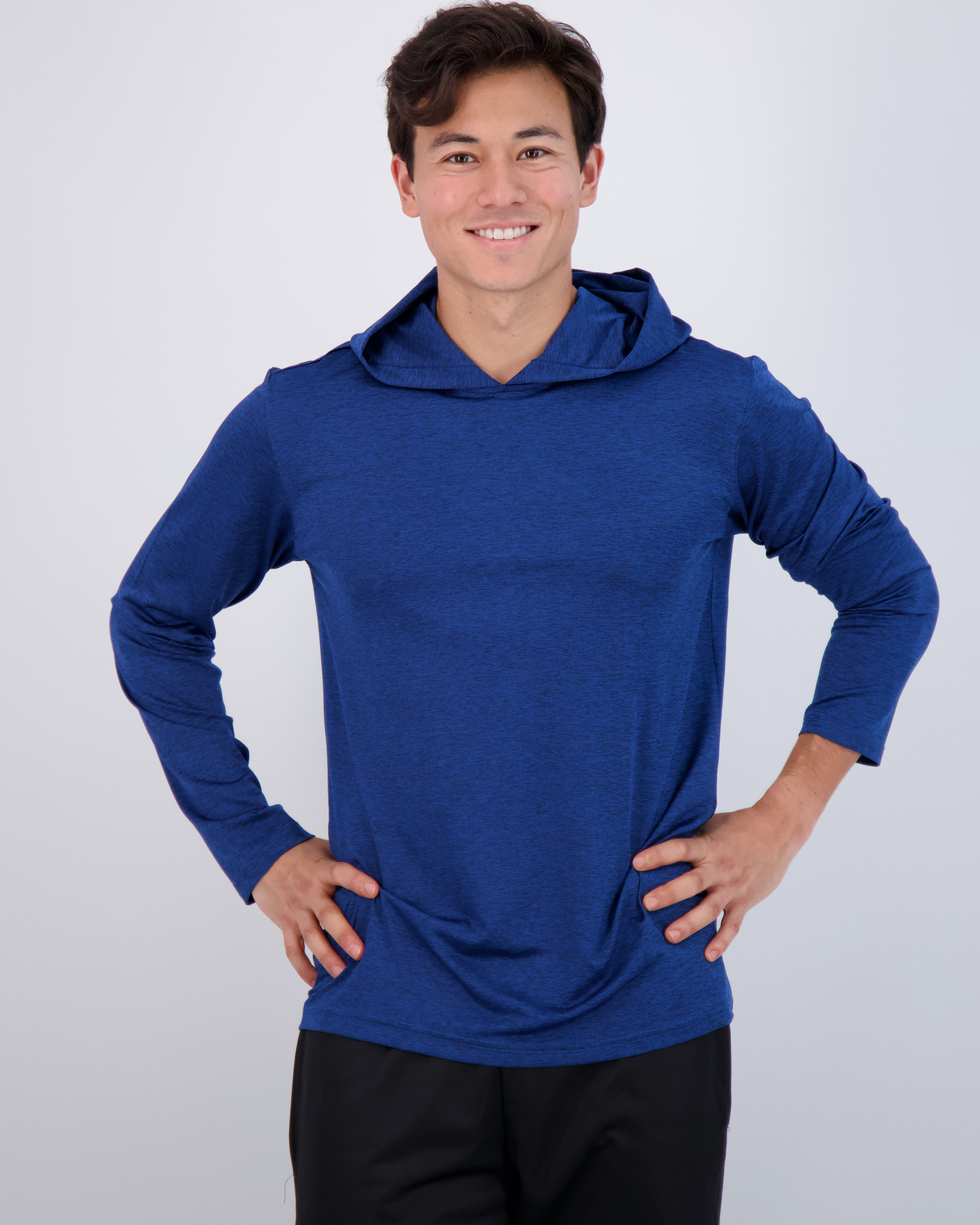 Real Essentials Men's 3-Pack Dry Fit Long Sleeve Active Hoodie - Big & Tall Sizes, Moisture Wicking, UPF 50+ - View #8
