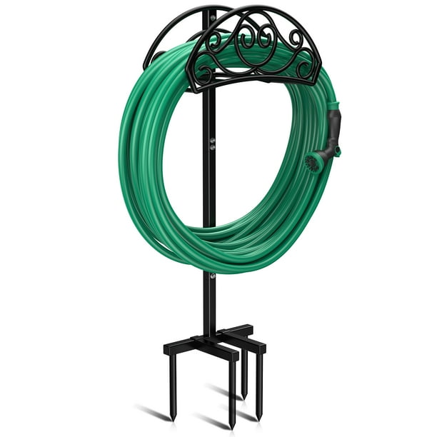 Garden Hose Holder, Freestanding Hose Holder, Heavy Duty Water Hose ...