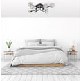 thumbnail image 3 of Living District Lyra 8-Light Metal & Glass Flush Mount in Black/Clear, 3 of 10