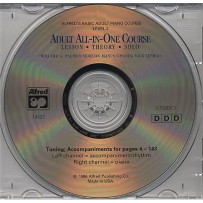 Alfred 0014532 Basic Adult AllinOne Piano Course CD for Level 2