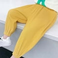 thumbnail image 5 of Spazoro Toddler Boys Sweatpants, Elastic Waist Warm Spring Cute Print Loose Joggers for Child Boys Yellow Size 150/8T, 5 of 6