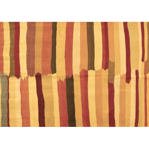 Ahgly Company Indoor Rectangle Oriental Brown Traditional Area Rugs, 5' x 7'
