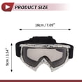 thumbnail image 4 of Gafas de sol para ciclismo de motocicleta Unique Bargains, lentes grises, marco negro y blanco, 4 of 6