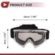 thumbnail image 4 of Gafas de sol para ciclismo de motocicleta Unique Bargains, lentes grises, marco negro y blanco, 4 of 6